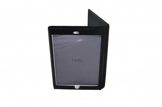 Funda iPad industrial vista plegada vertical
