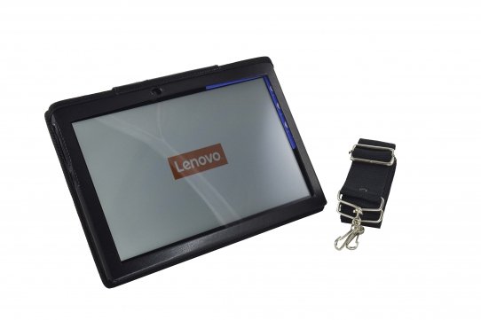 Funda tablet Lenovo Tab3 10 plus vista frontal bandolera